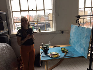 Some pics and clips from the March food styling workshop in Nottingham