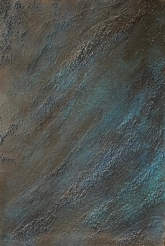 ‘Gravel Textured Black and Metallic Teal’ 'Hand-painted Photography Background Board