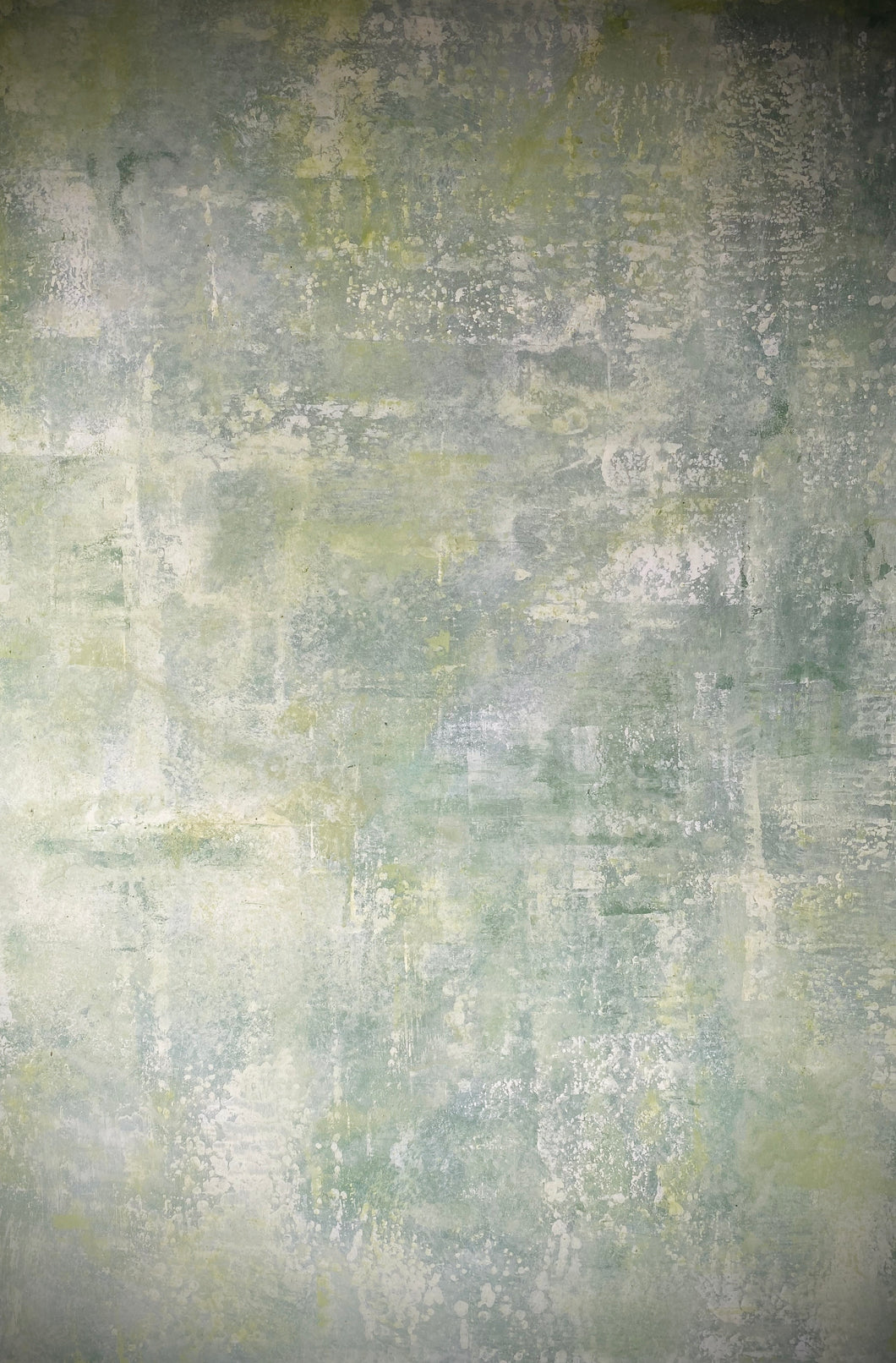 ‘Fleur’ Hand-painted Photography Background Board - Soft greens and cream