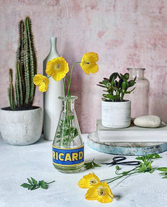 'Petalo' Hand-Painted Photography Background Weathered Concrete, pink