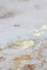 'Kulta' Hand-painted Photography Background Board - White/Greys/Gold Leaf-Background Board-Sophie-60x60cm-Woodrow Studios Food Photography Background