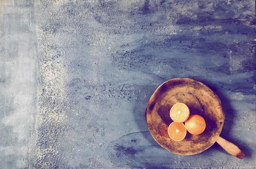 'Sini' Hand-painted Photography Background Board - Pale blue, violet, grey-Background Board-Tom-60x60cm-Woodrow Studios Food Photography Background