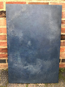 'Tempre' Hand-painted Photography Background Board - Deep Blue with Teal, White & Black-Background Board-Tom-60x60cm-Woodrow Studios Food Photography Background